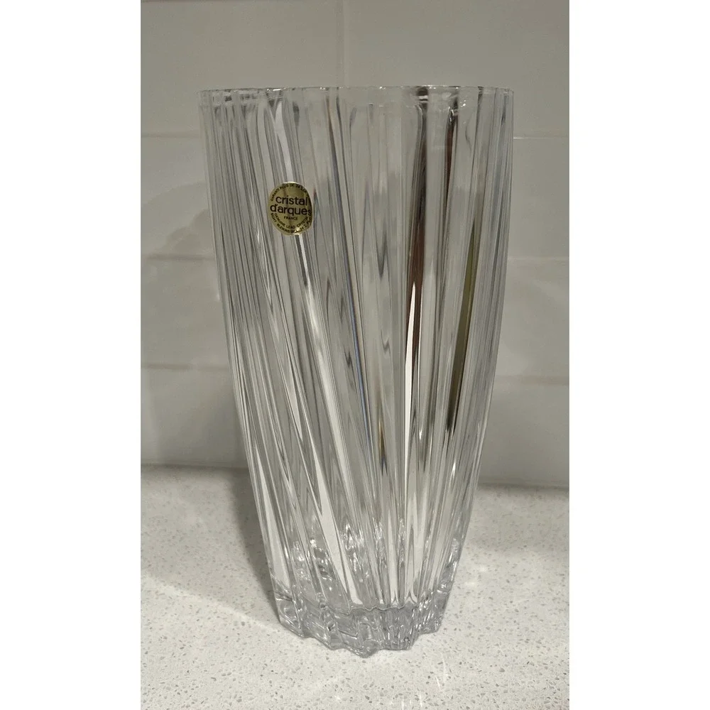 Cristal d'Arques Nocturne Vase 6 Pounds Of Solid Crystal 4